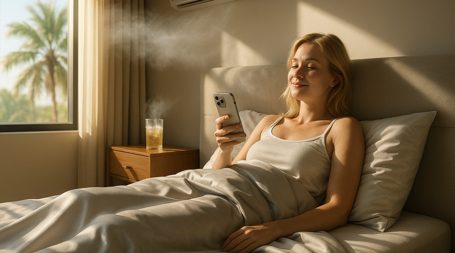 How Air Conditioners and Cooling Comforters Work Best Together — Especially in the Brutal Texas Heat