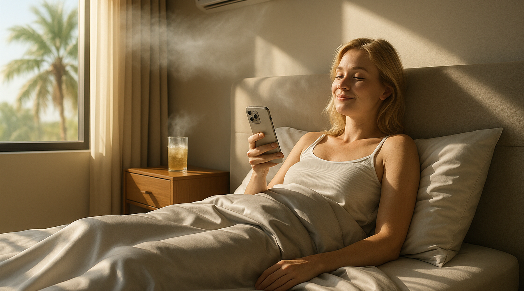 How Air Conditioners and Cooling Comforters Work Best Together — Especially in the Brutal Texas Heat