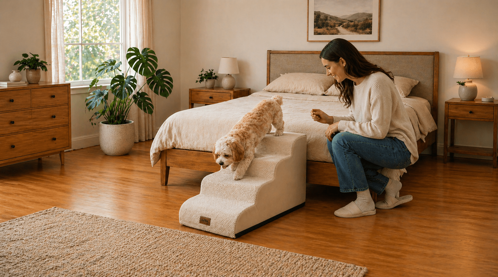 How to Train Your Dog to Use Stairs - Cozy Bliss