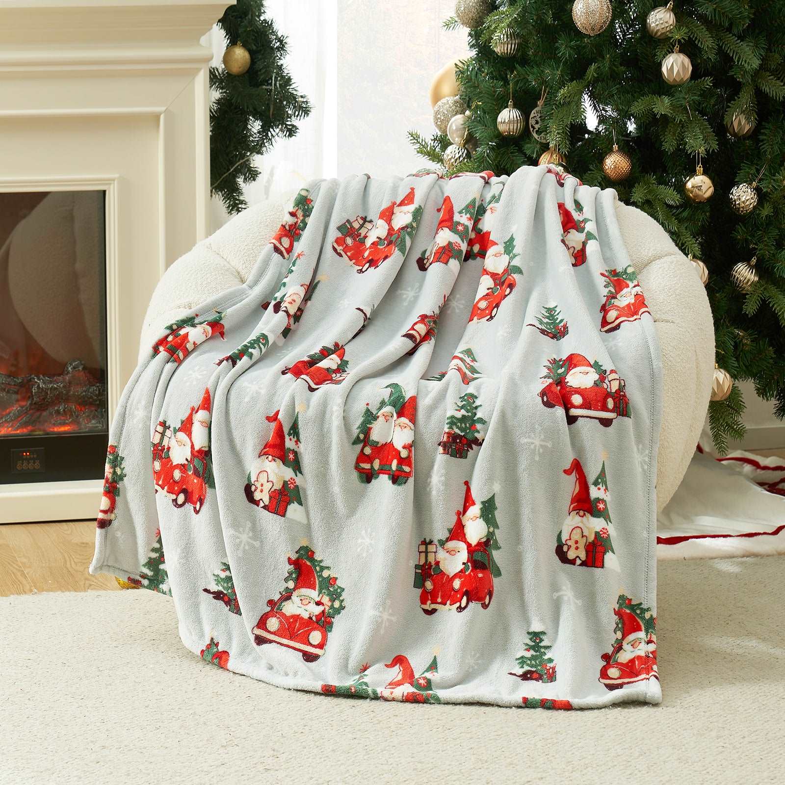 Cozy Bliss Gnomes MilkyPlush™ Throw Blanket, Christmas decor #color_ Gnome in Truck