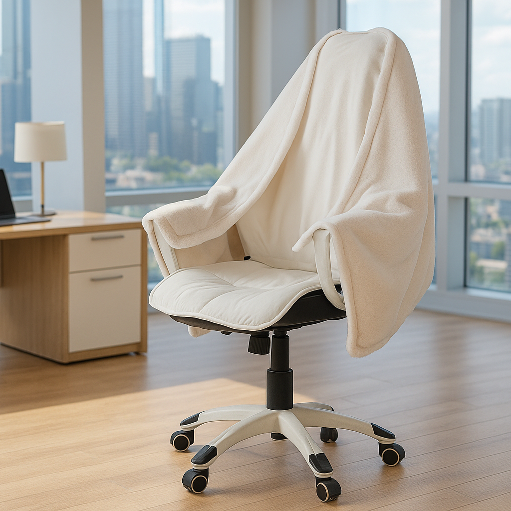Faux Fur Office Chair Blanket