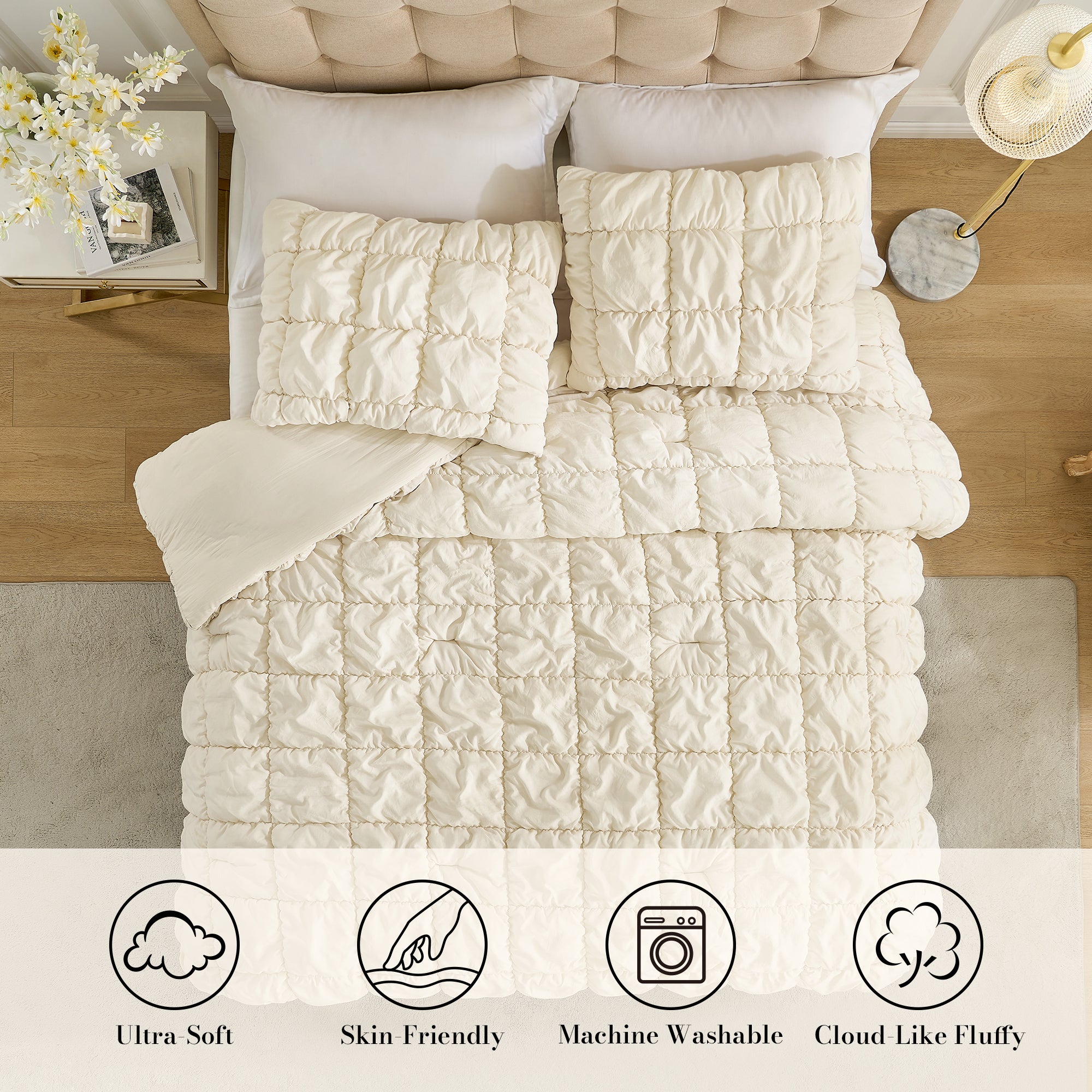 Cozy Bliss X Amélie Home Bubble Comforter Set