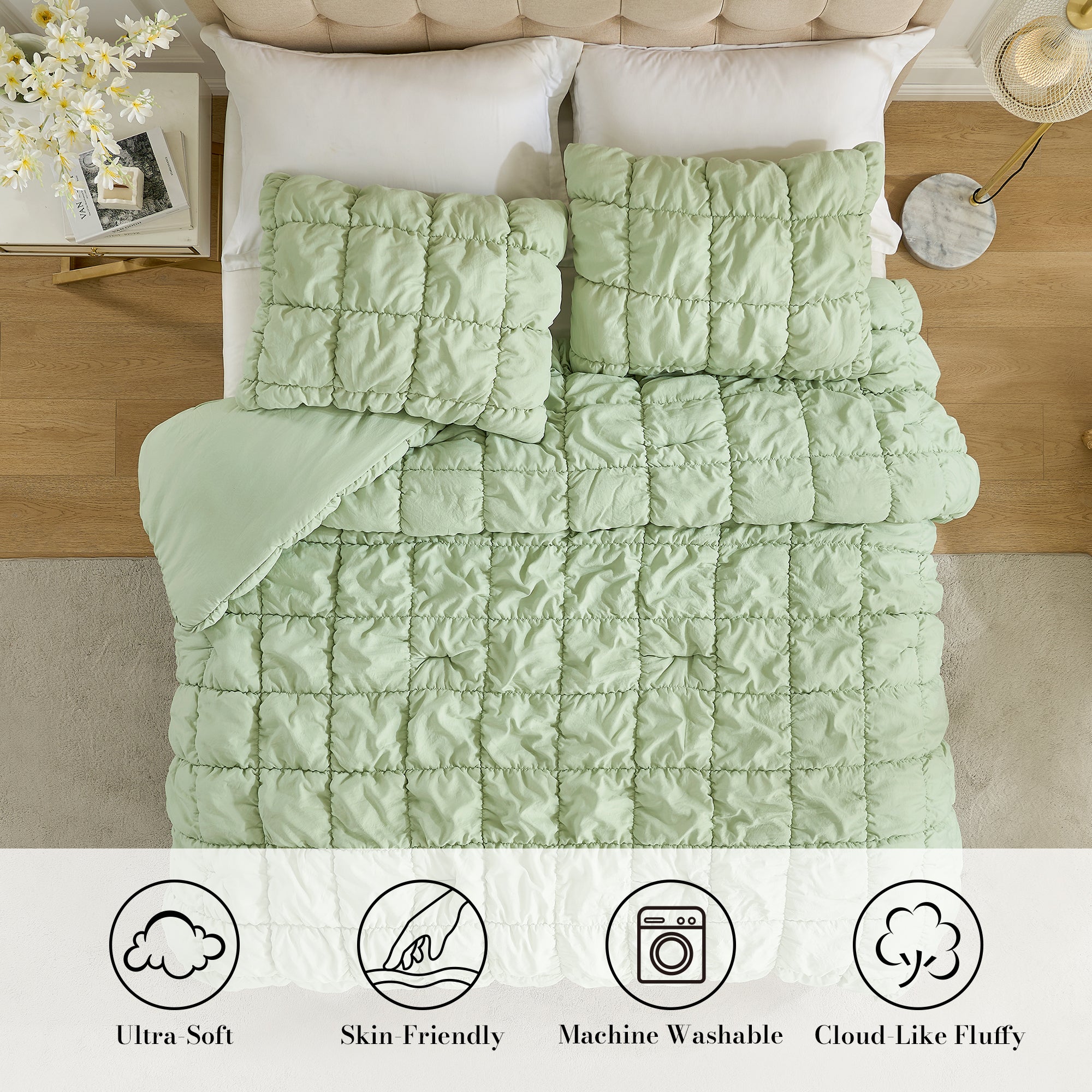 Cozy Bliss X Amélie Home Bubble Comforter Set