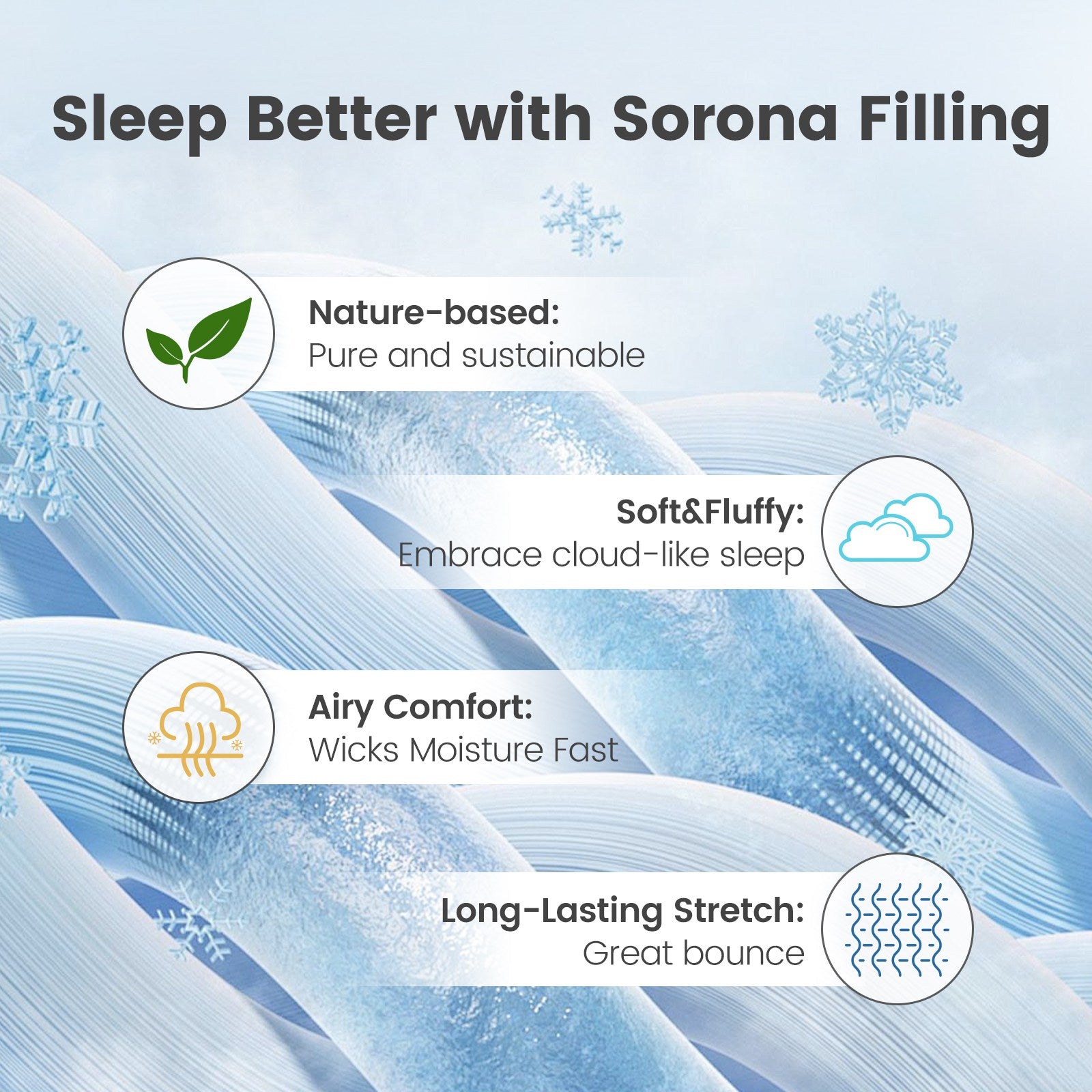 Cozy Bliss Cooling Comforter featuring Sorona filling, nature-based, soft, breathable, and long-lasting #color_Mint Green