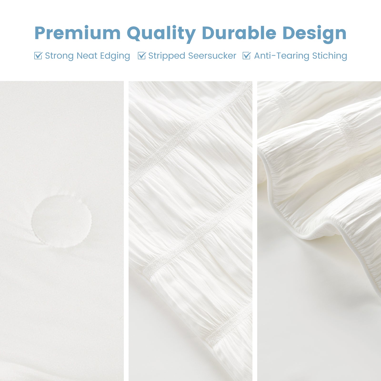 Close-up of the fabric and design. #color_White