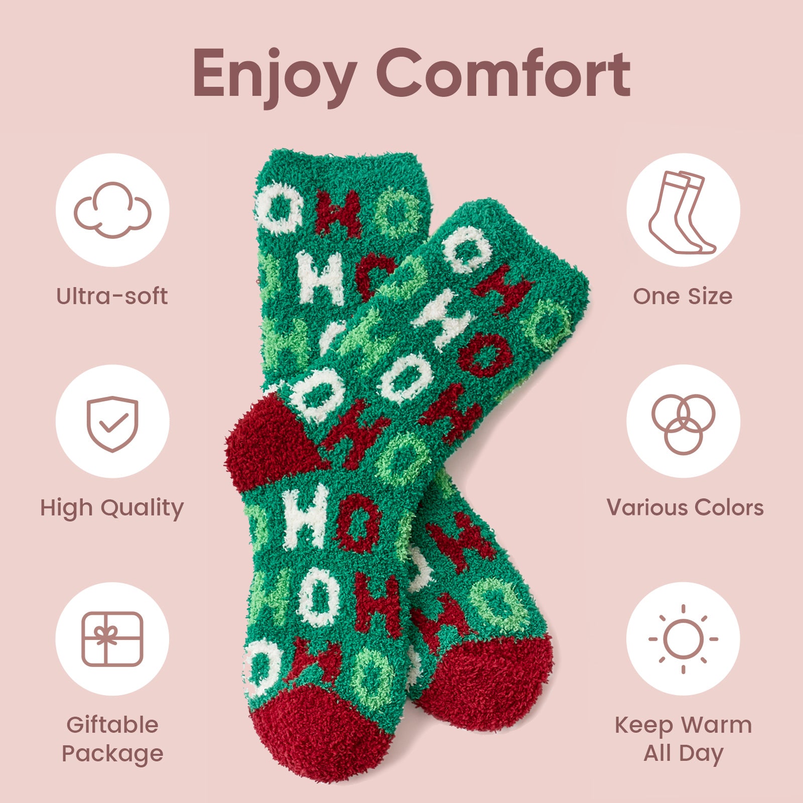 CozyBliss x SS Women Christmas Socks 4 pairs