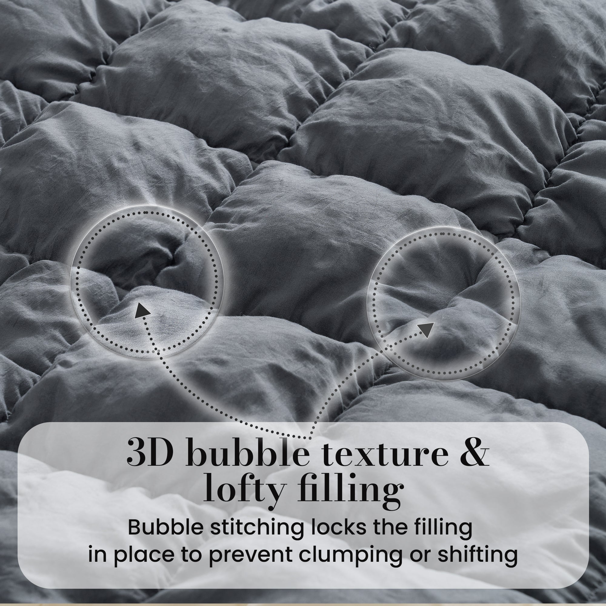 Cozy Bliss X Amélie Home Bubble Comforter Set