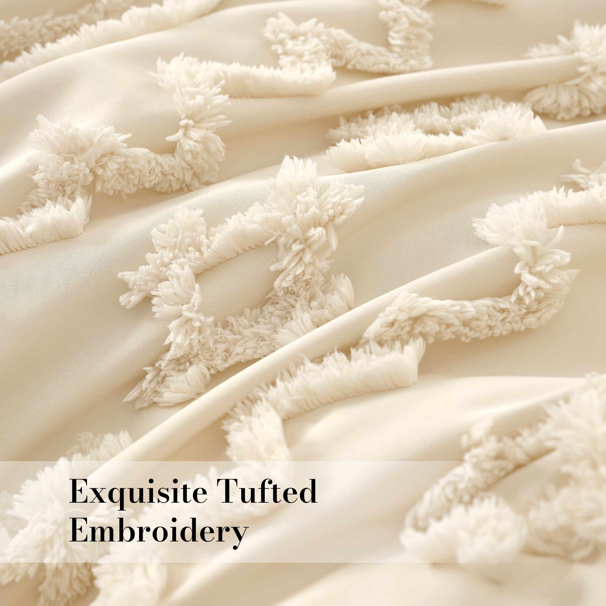 All-Season Faux Tufted Cable Comforter Set