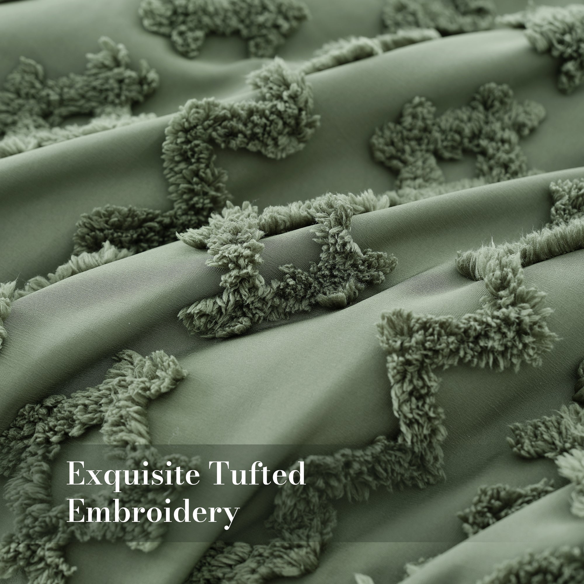 All-Season Faux Tufted Cable Comforter Set