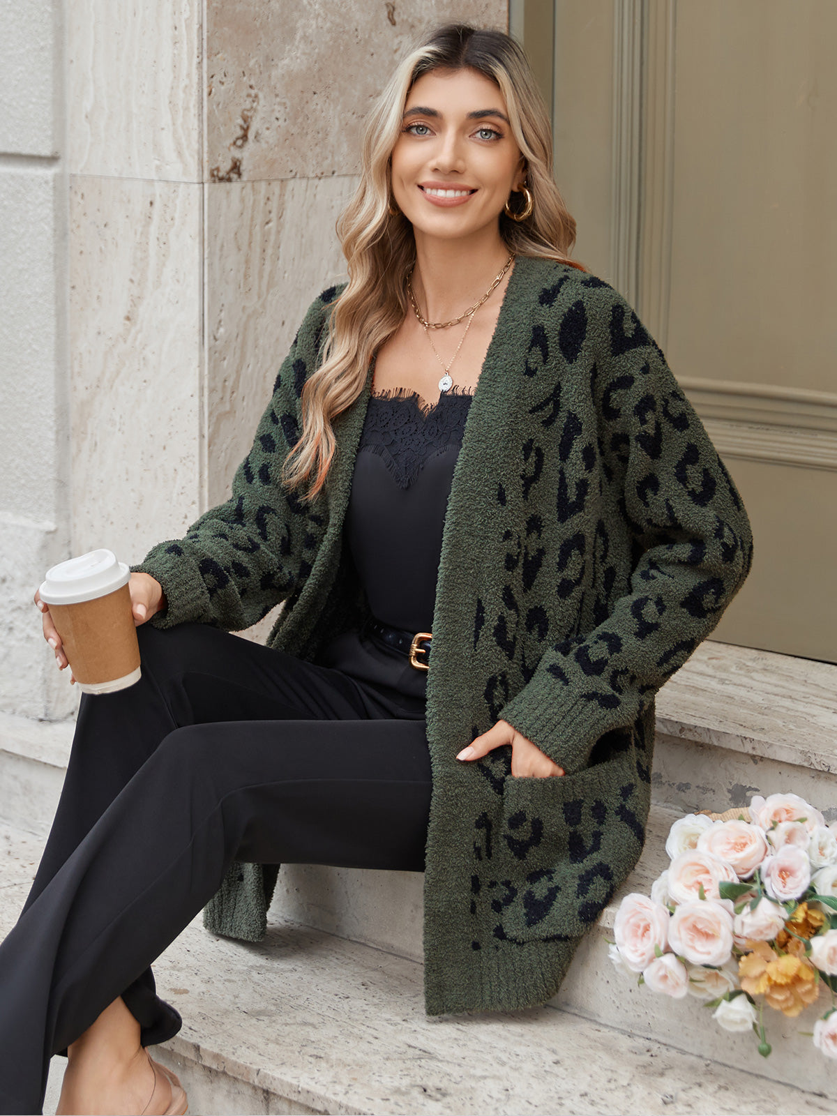 Cozy Bliss x SS Women Cardigan Sweaters with Pocket