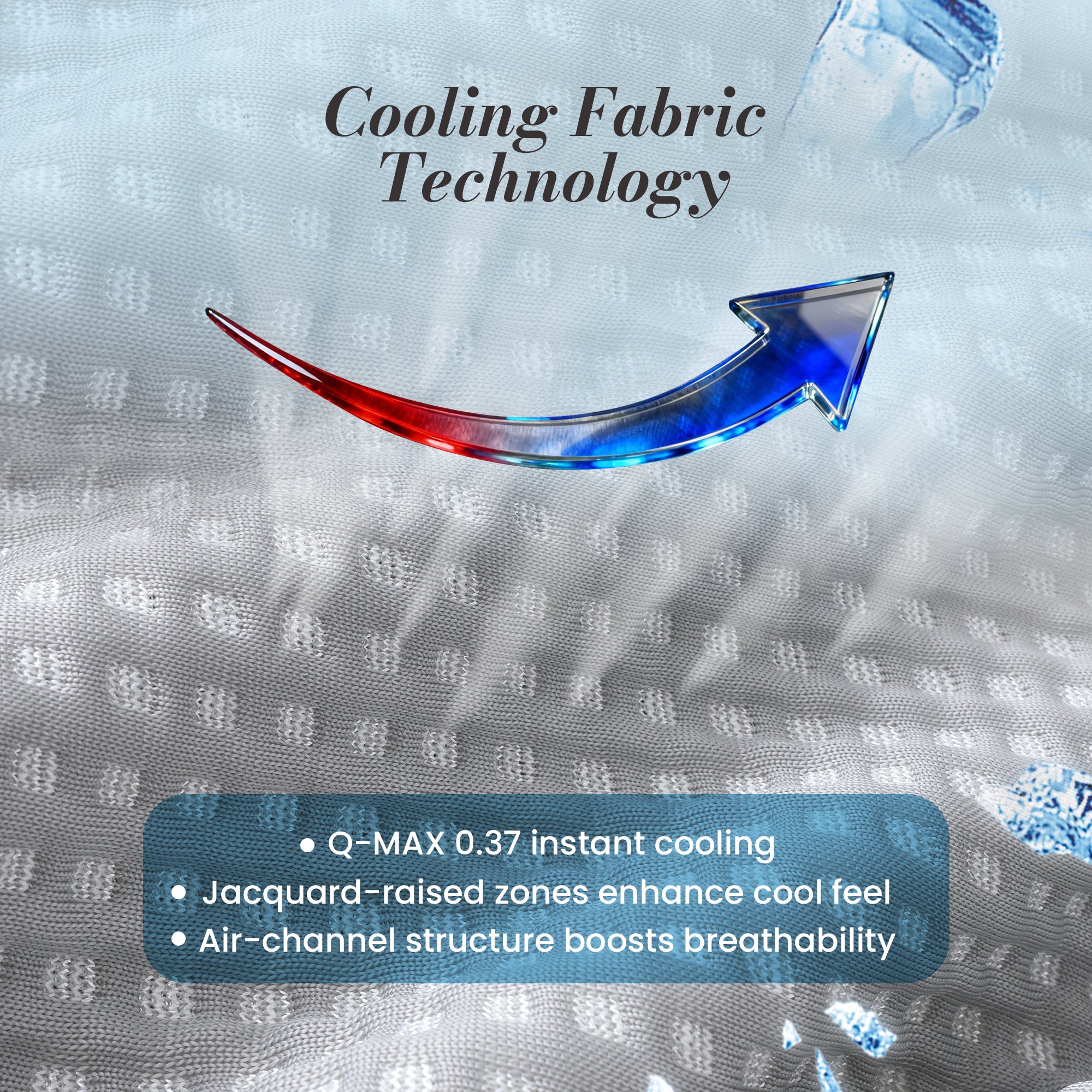 Cooling Waffle Knit Backrest Reading Pillow - Blue