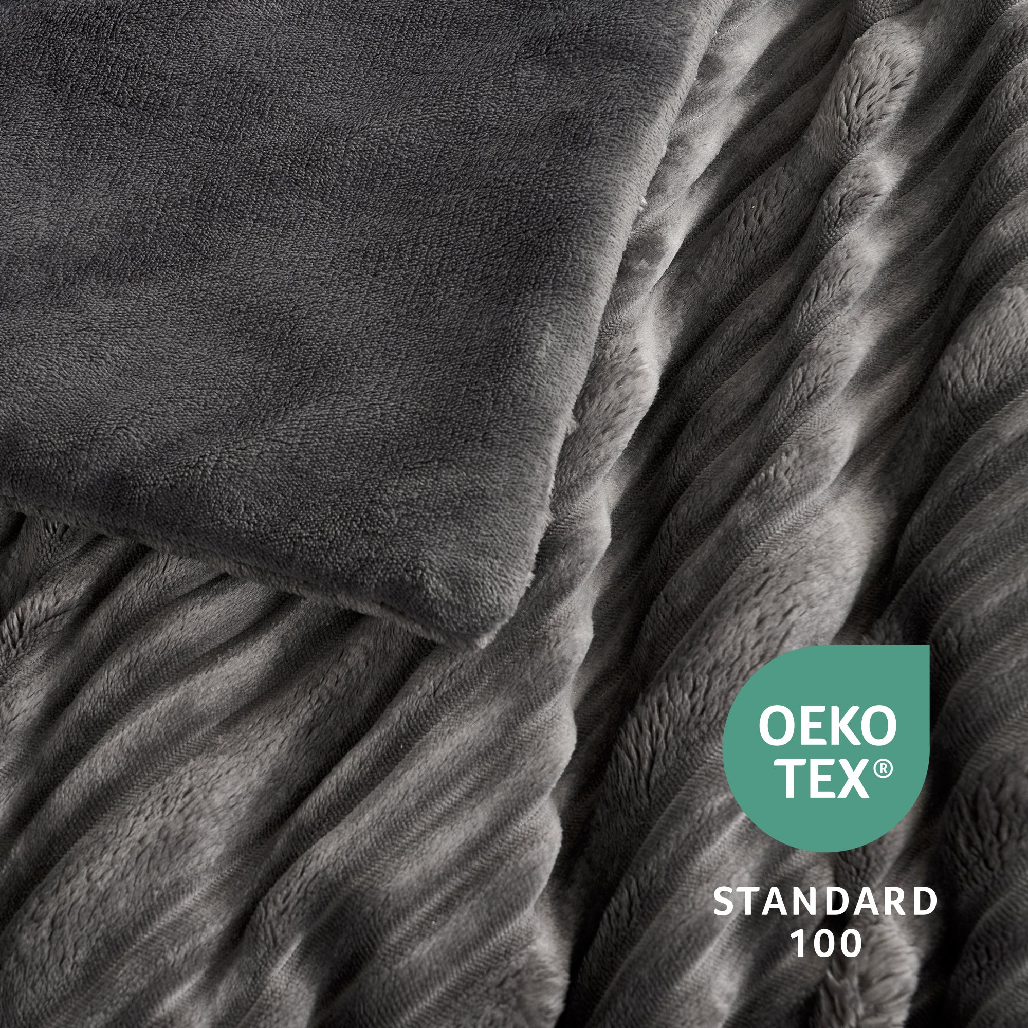 Winter Striped Flannel Fleece Comforter Set