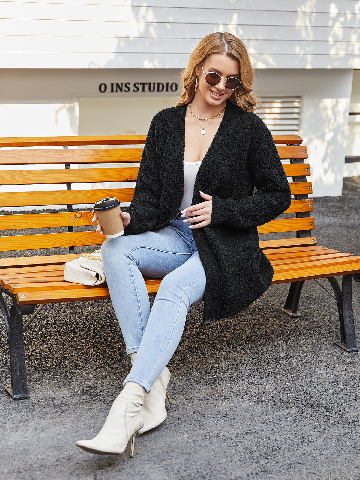 Cozy Bliss x SS Women Cardigan Sweaters with Pocket