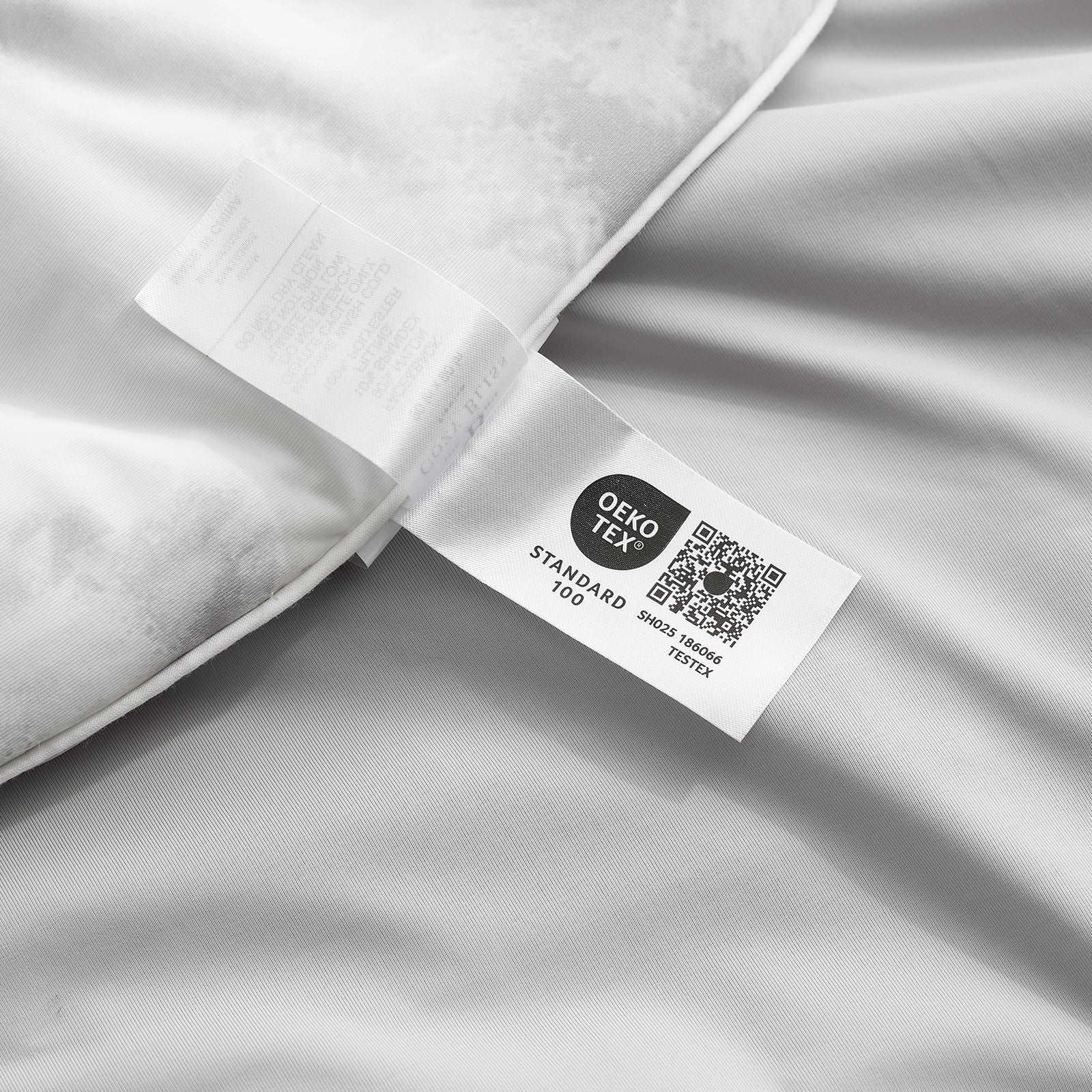 OEKO-TEX certified cooling comforter tag #color_Tie Dye Grey