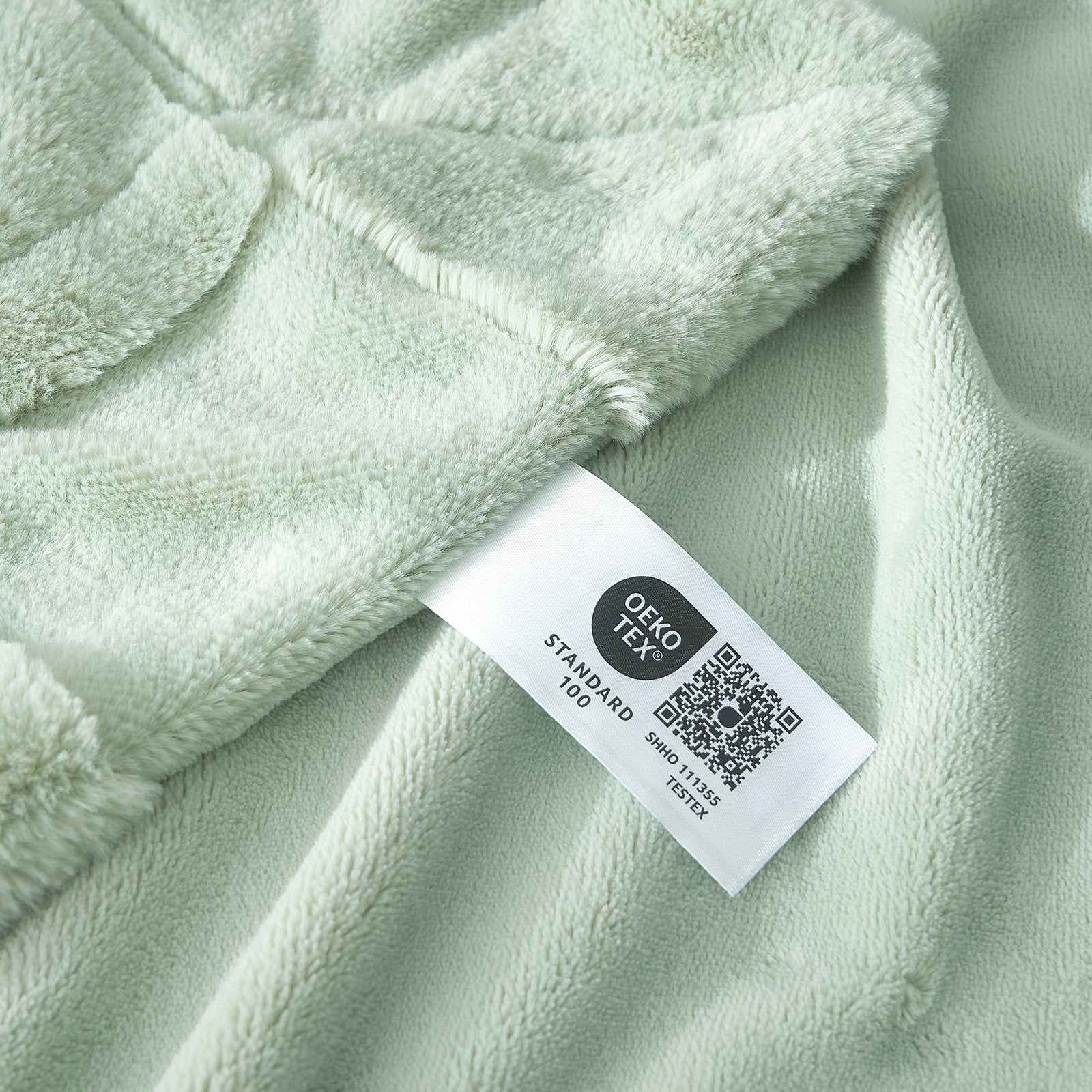 Checkerboard Faux Fur Throw Blanket