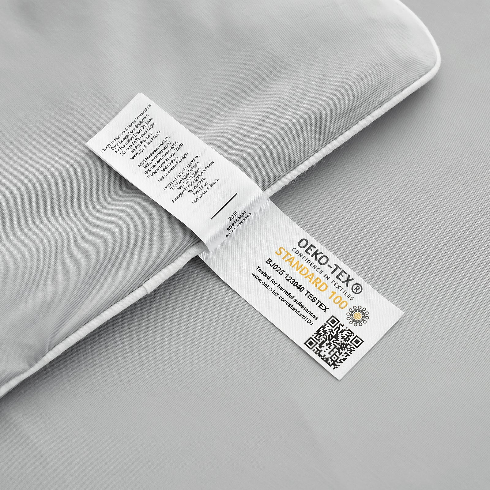 Cozy Bliss cooling blanketOEKO-TEX certified, tested for harmful substances #Color_Grey
