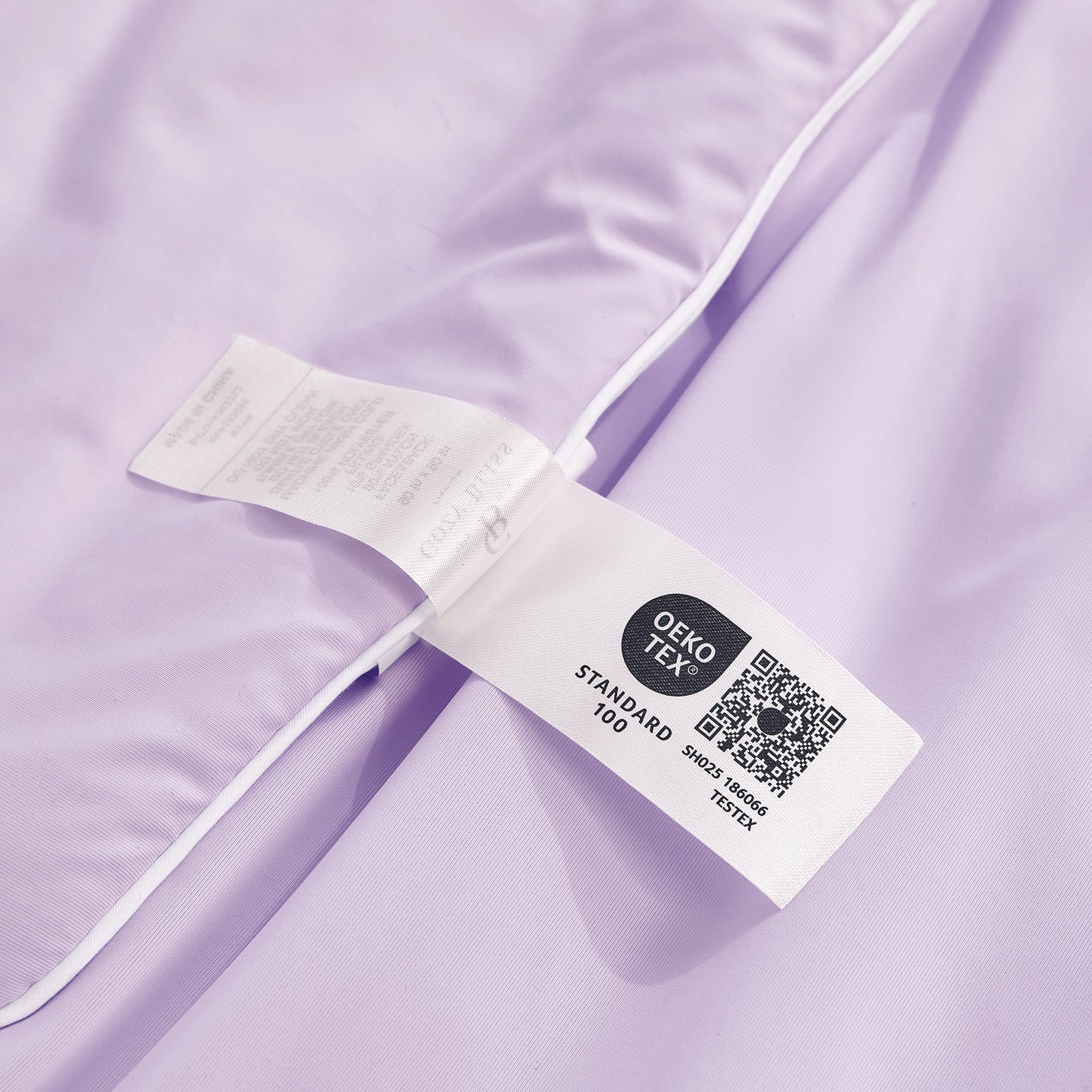 Cozy Bliss cooling comforter with OEKO-TEX certification, ensuring soft, breathable bedding for hot sleepers. #Color_Purple