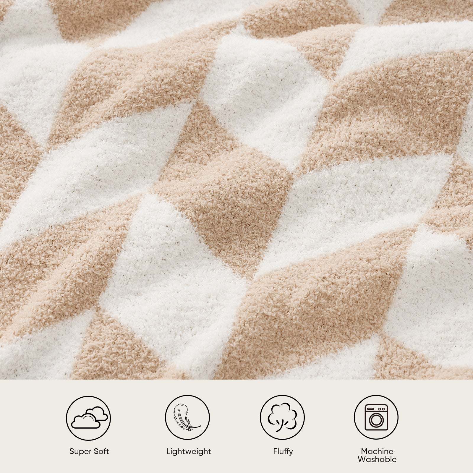 Chevron Feather Yarn Throw Blanket