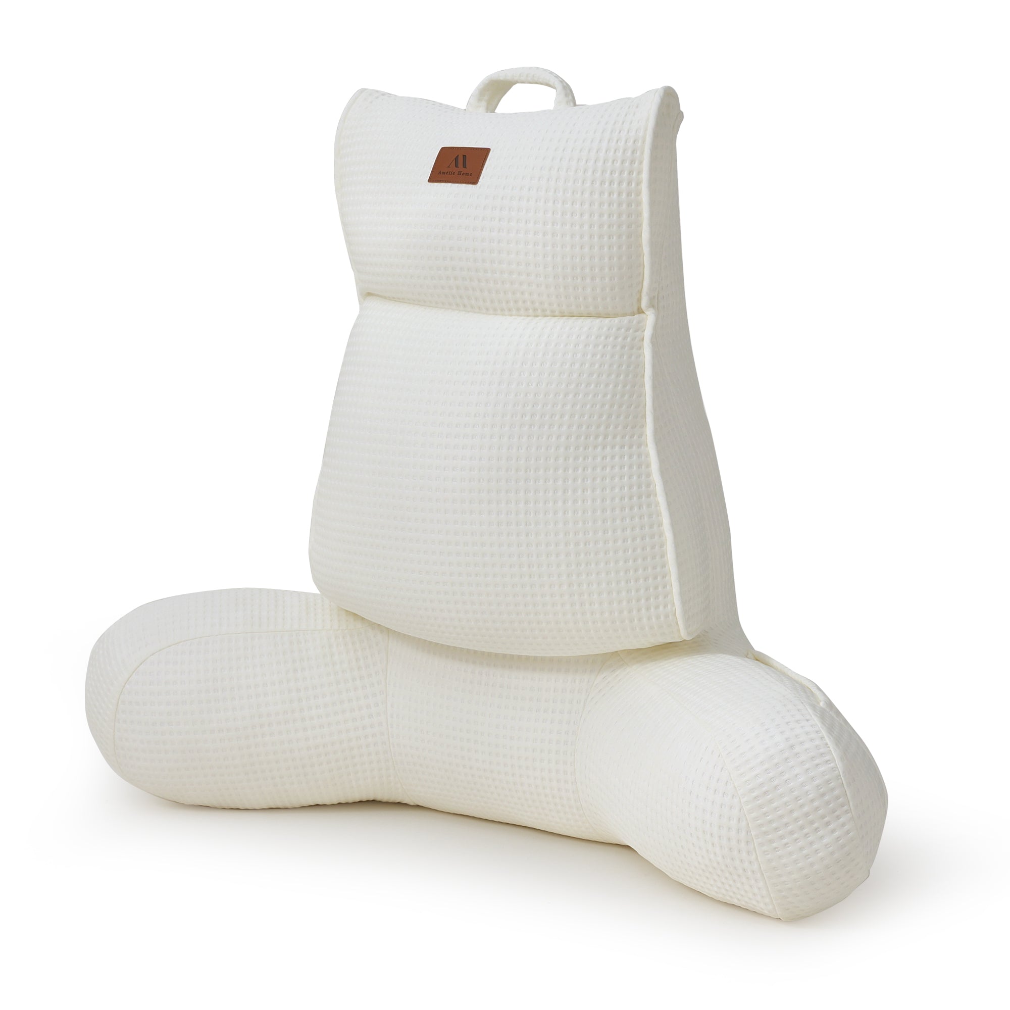 Cooling Waffle Knit Reading Pillow - Ivory