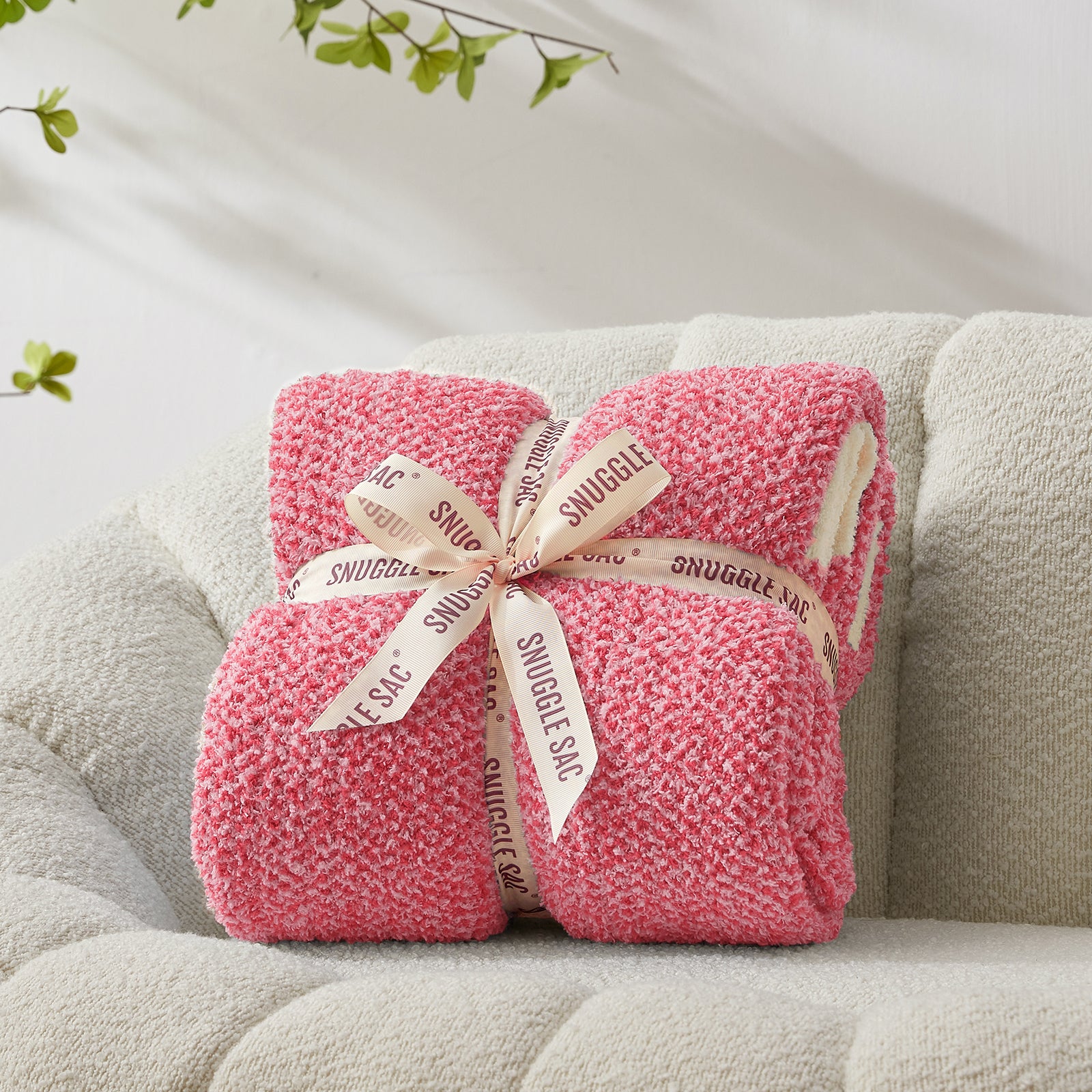 Cozy Bliss x SS Heather Feather Yarn Throw Blanket