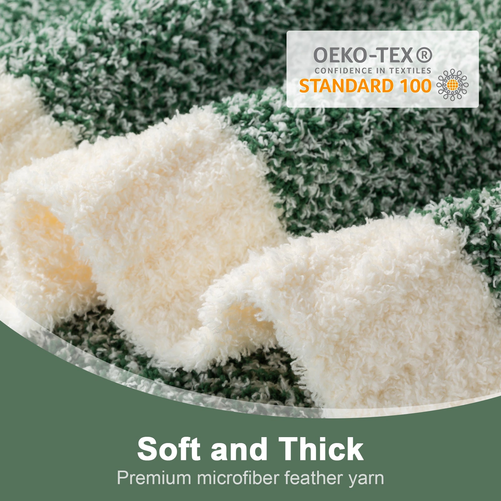 Cozy Bliss x SS Heather Feather Yarn Throw Blanket