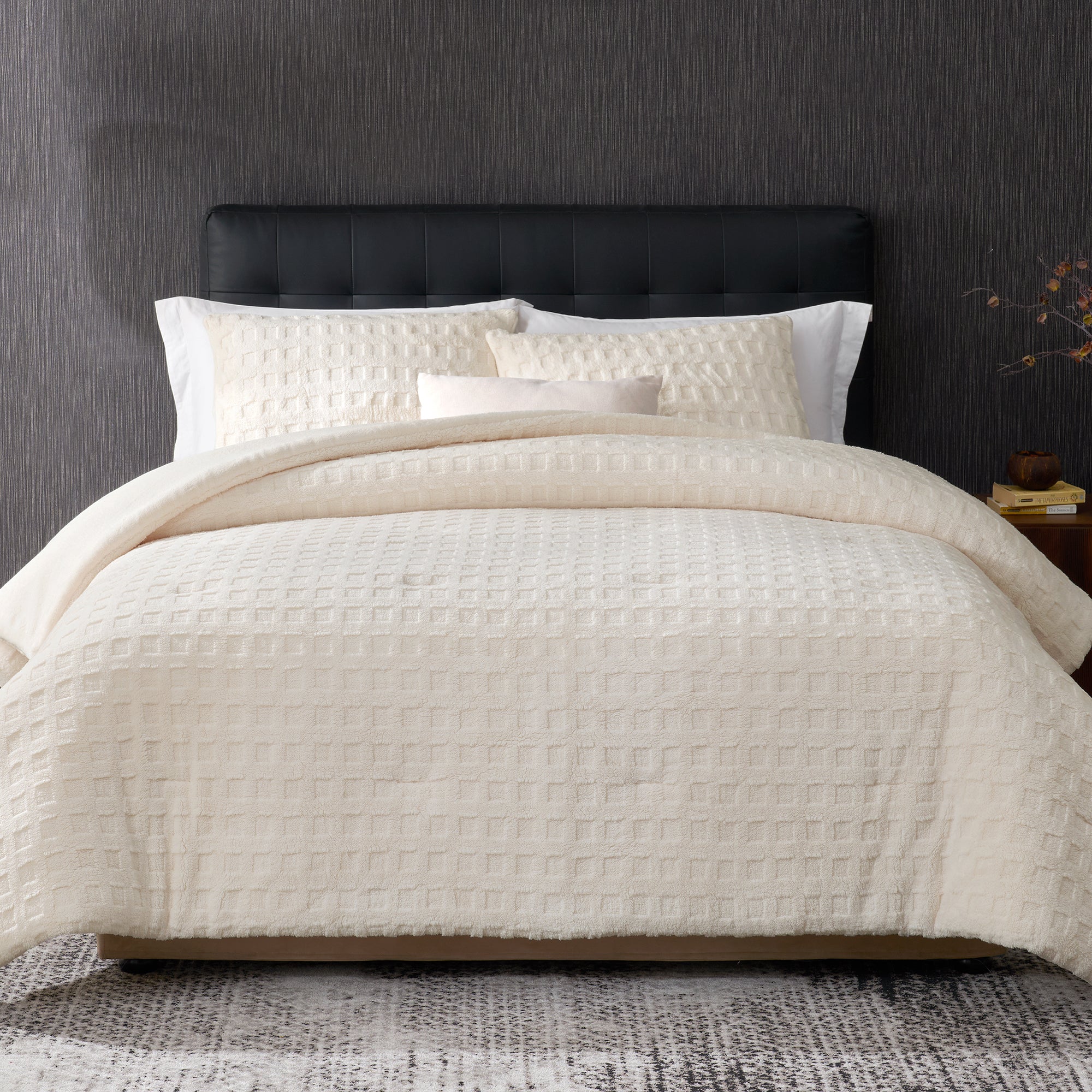 Winter Jacquard Cuddle Soft Waffle Comforter Set