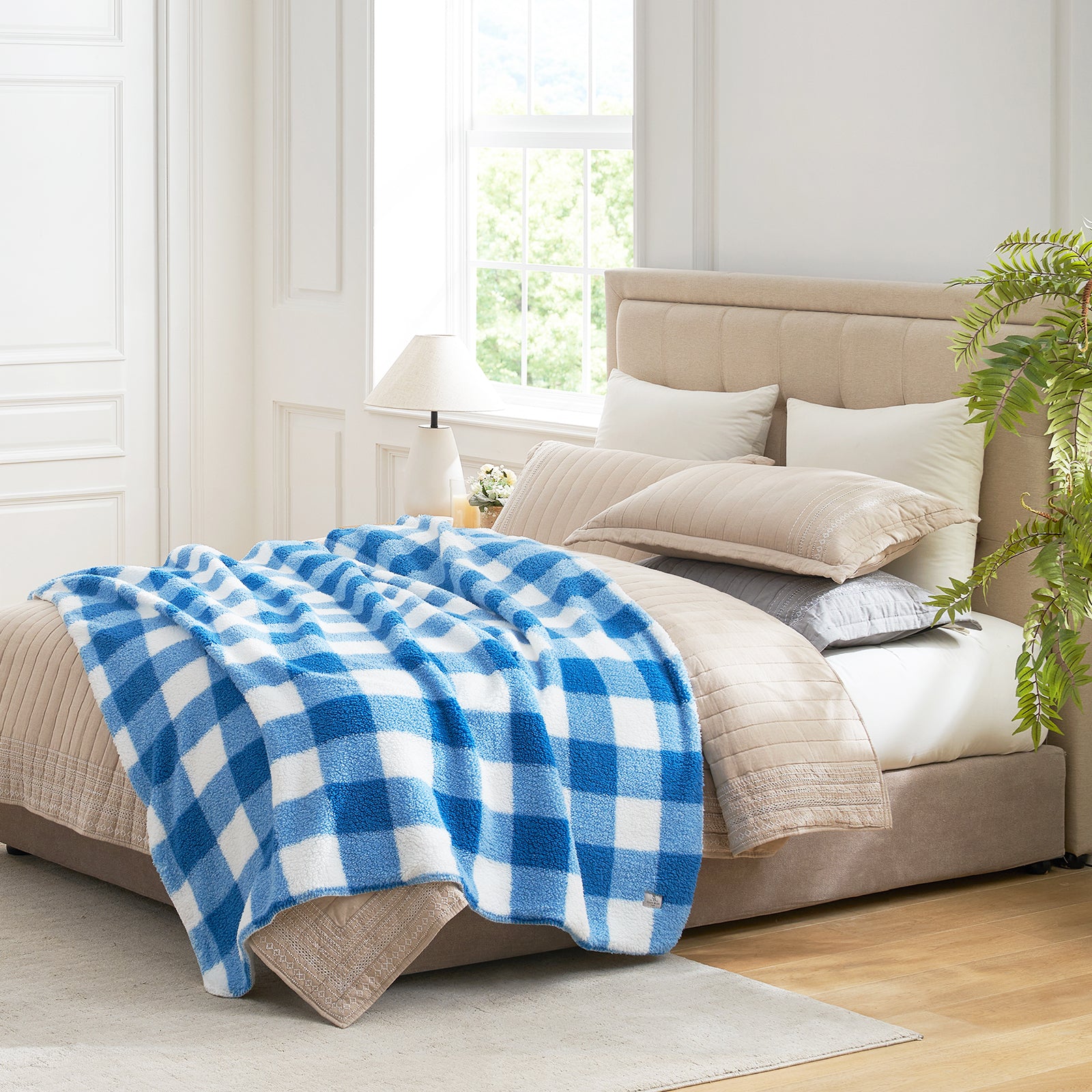  #color_Buffalo Plaid-light Blue