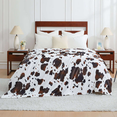 white faux fur blanket