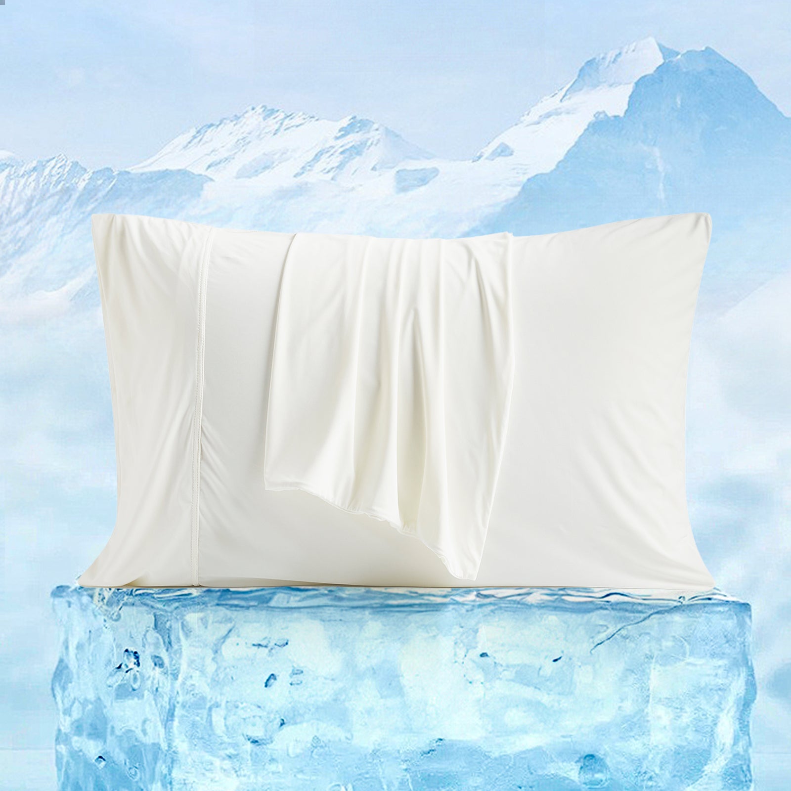 Cooling pillowcase, refreshing sleep #color_Off White