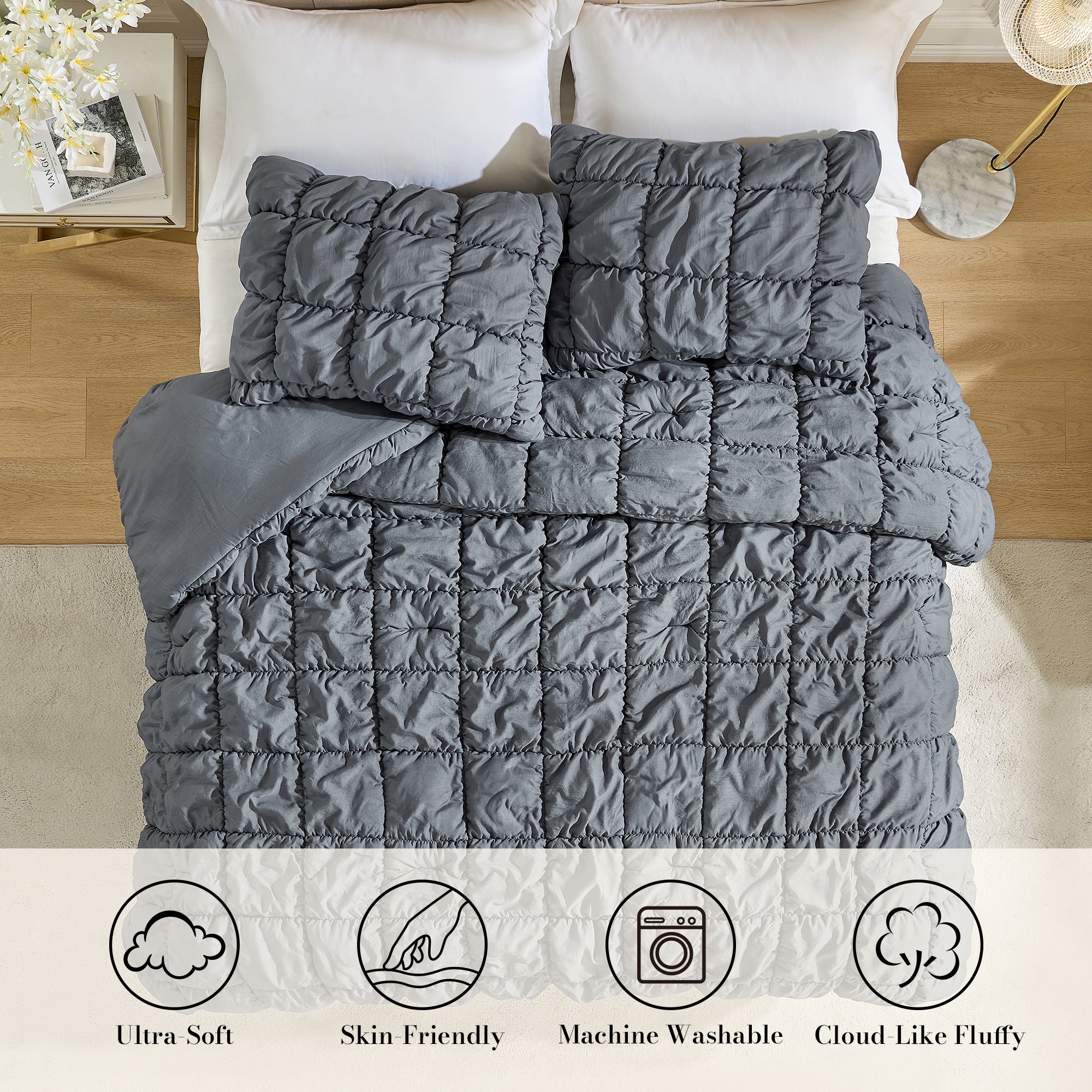 Cozy Bliss X Amélie Home Bubble Comforter Set