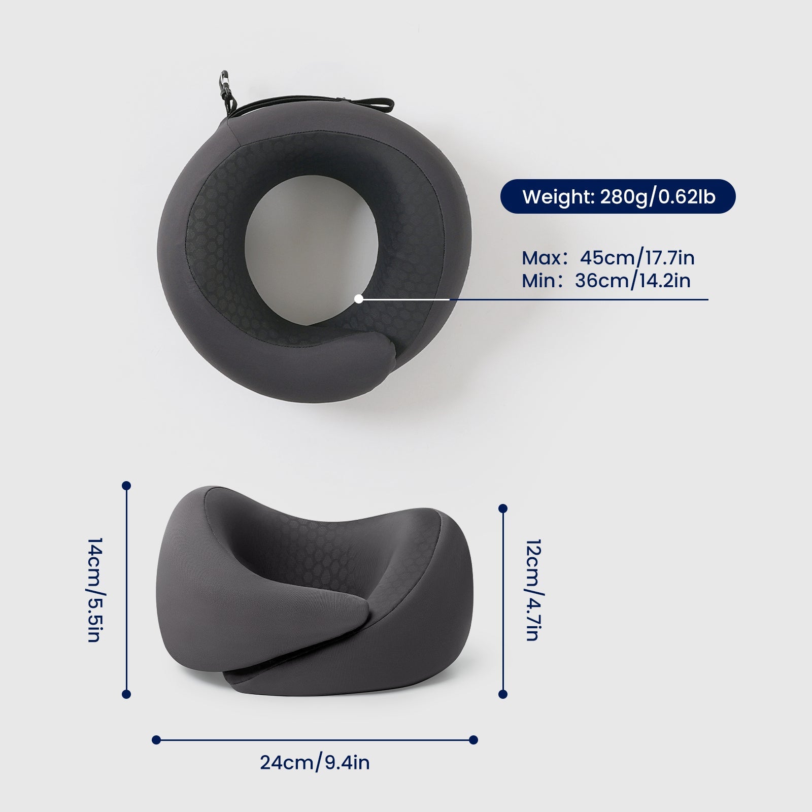 Outlast® NASA Certified Cooling Travel Pillow