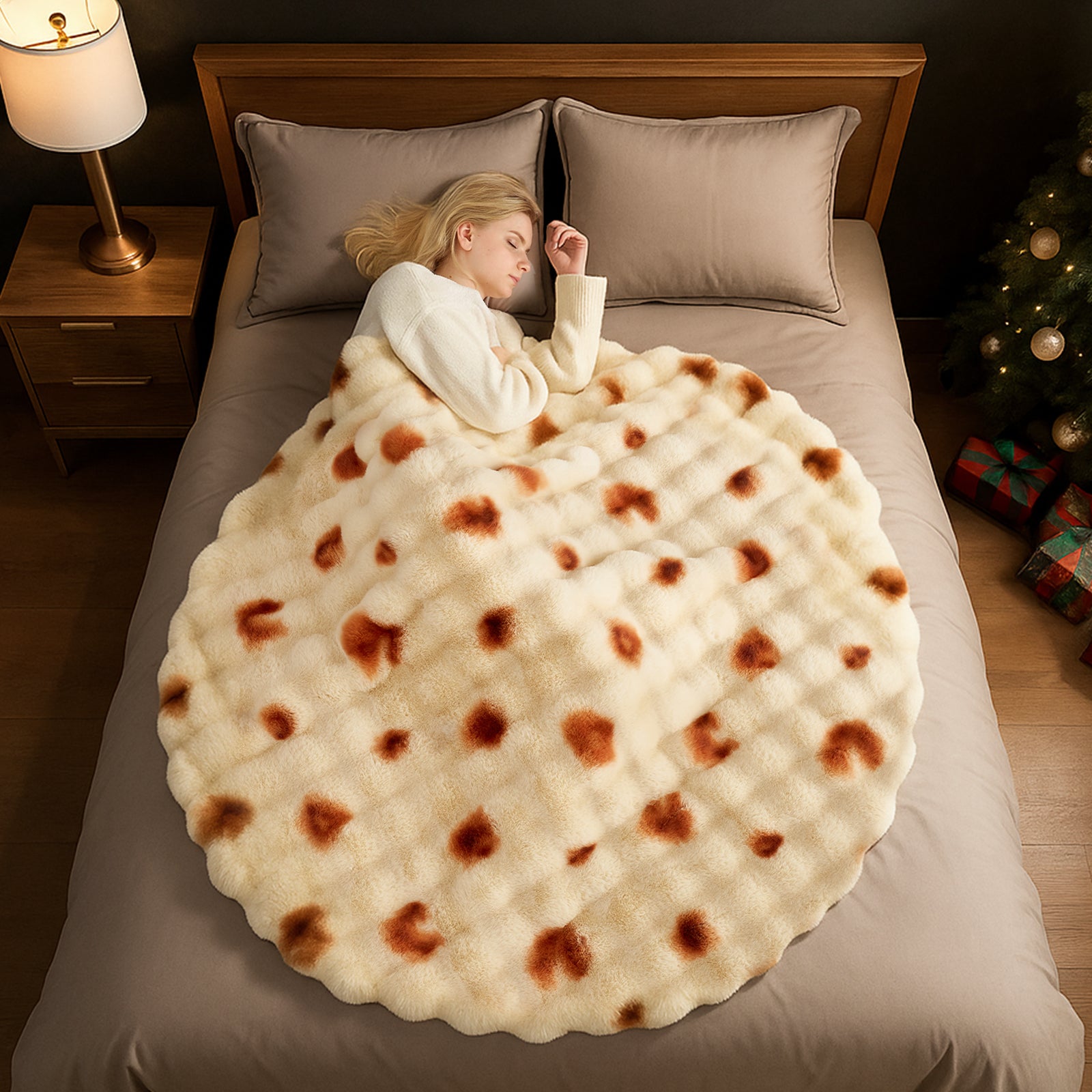 Burrito Faux Fur Throw Blanket