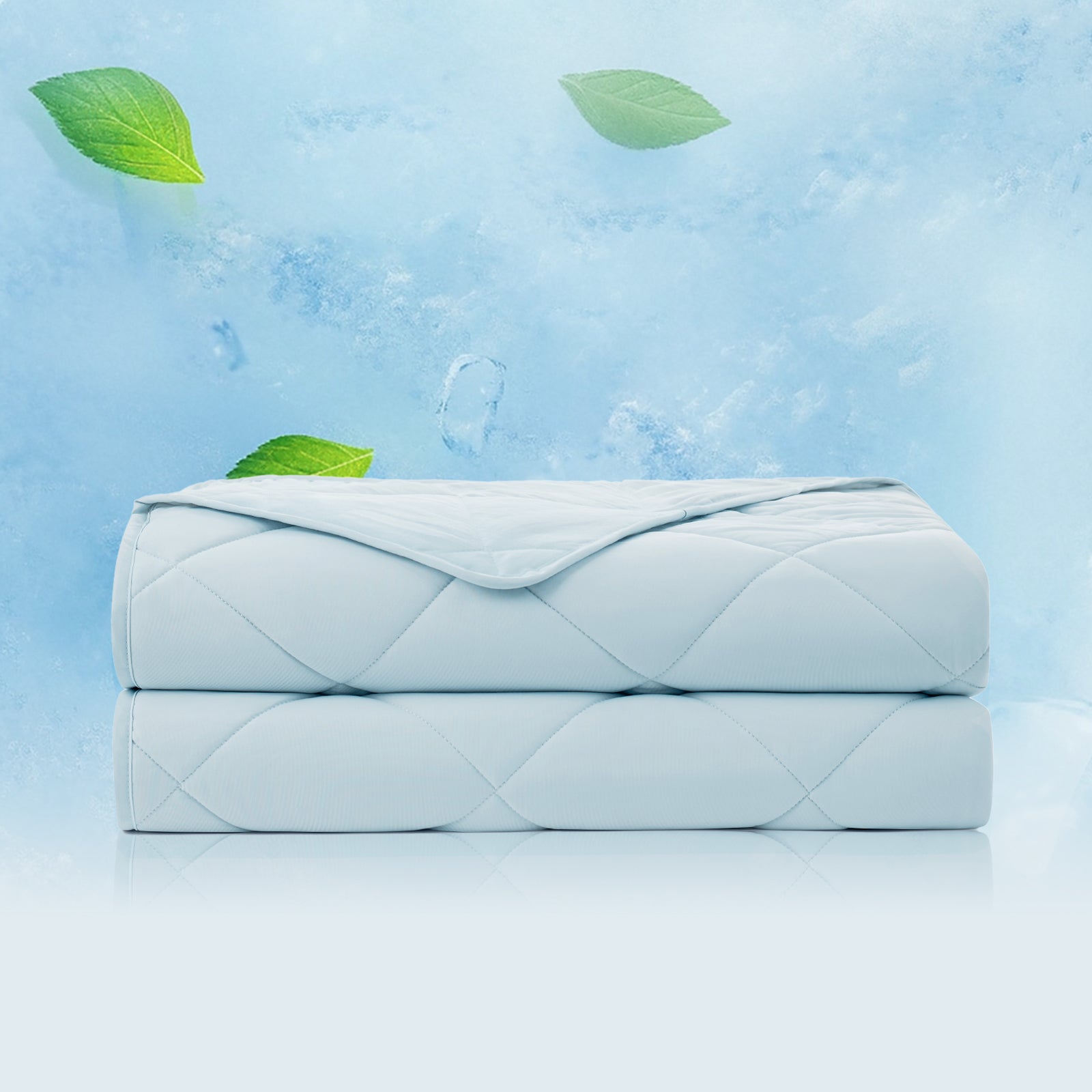 Chill Weave Cooling Blanket, featuring cooling technology #Color_Cool Blue