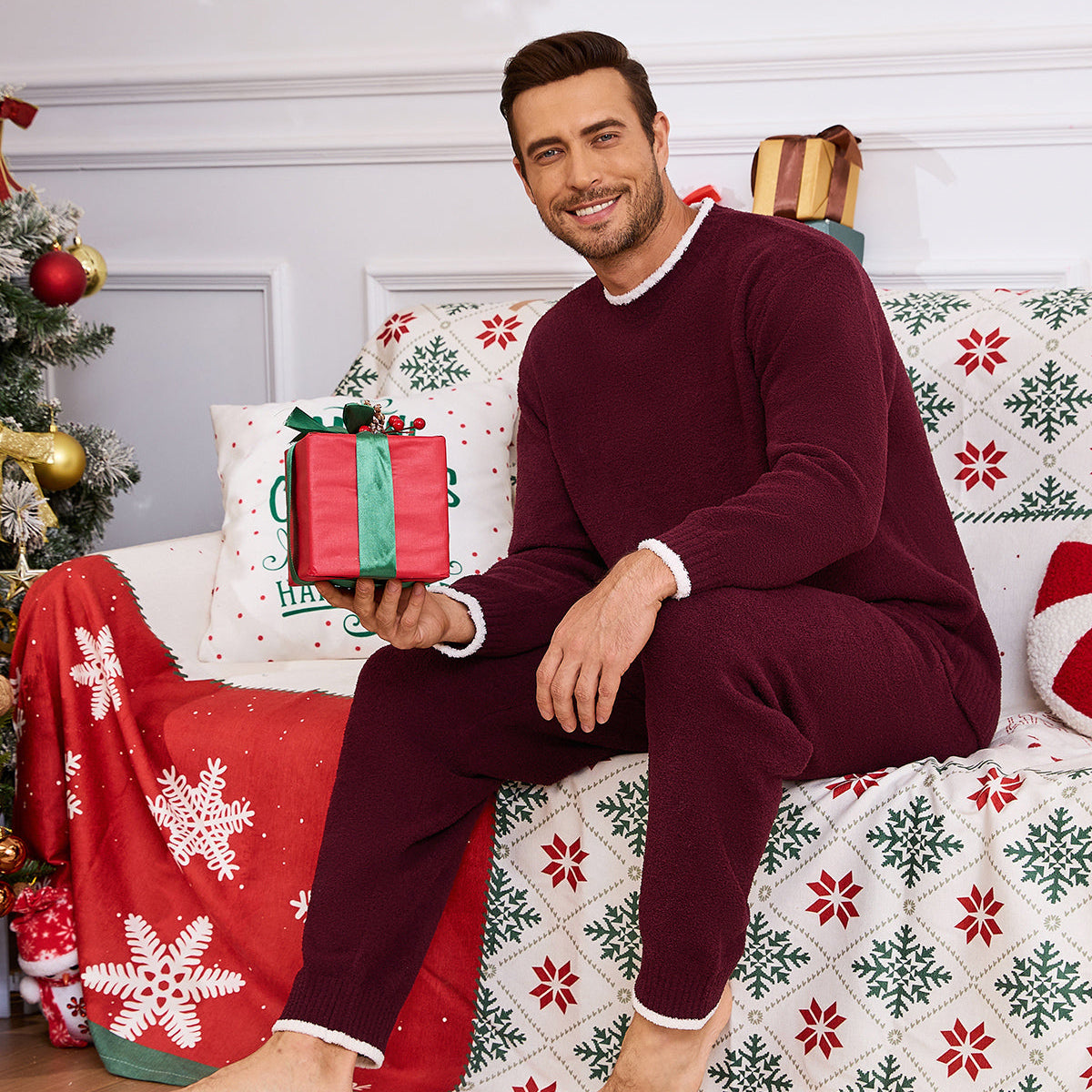 CozyBliss x SS Men Crewneck Knit Loungewear Set