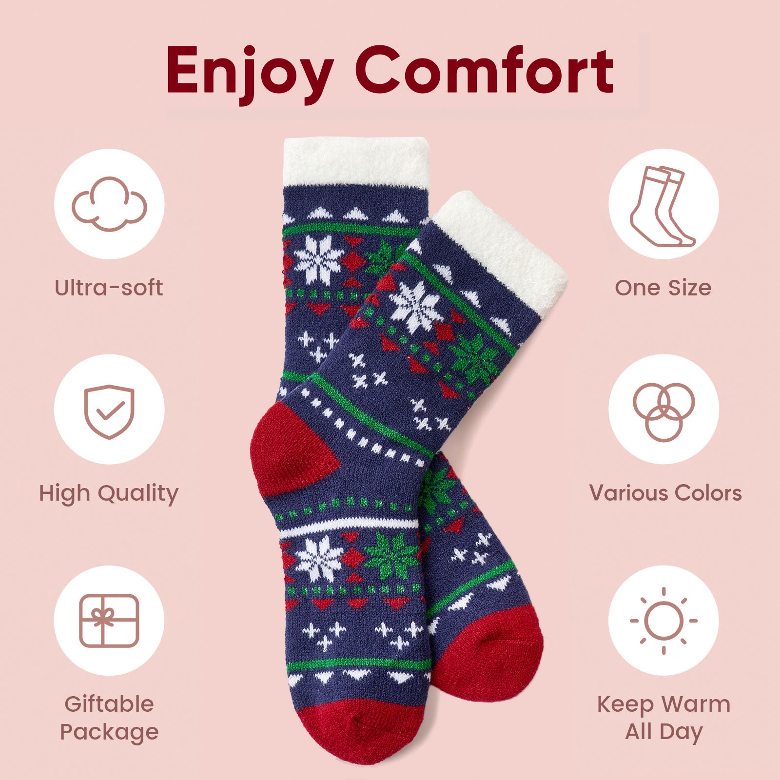 #Color_Navy Snowflake/Red Christmas Tree