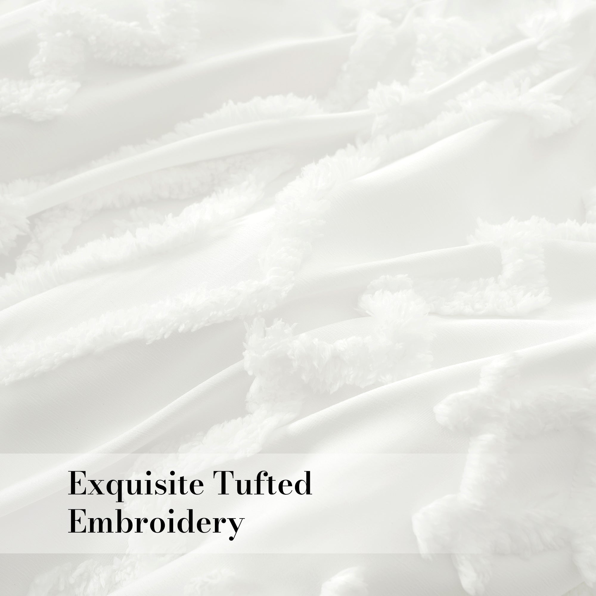 All-Season Faux Tufted Cable Comforter Set