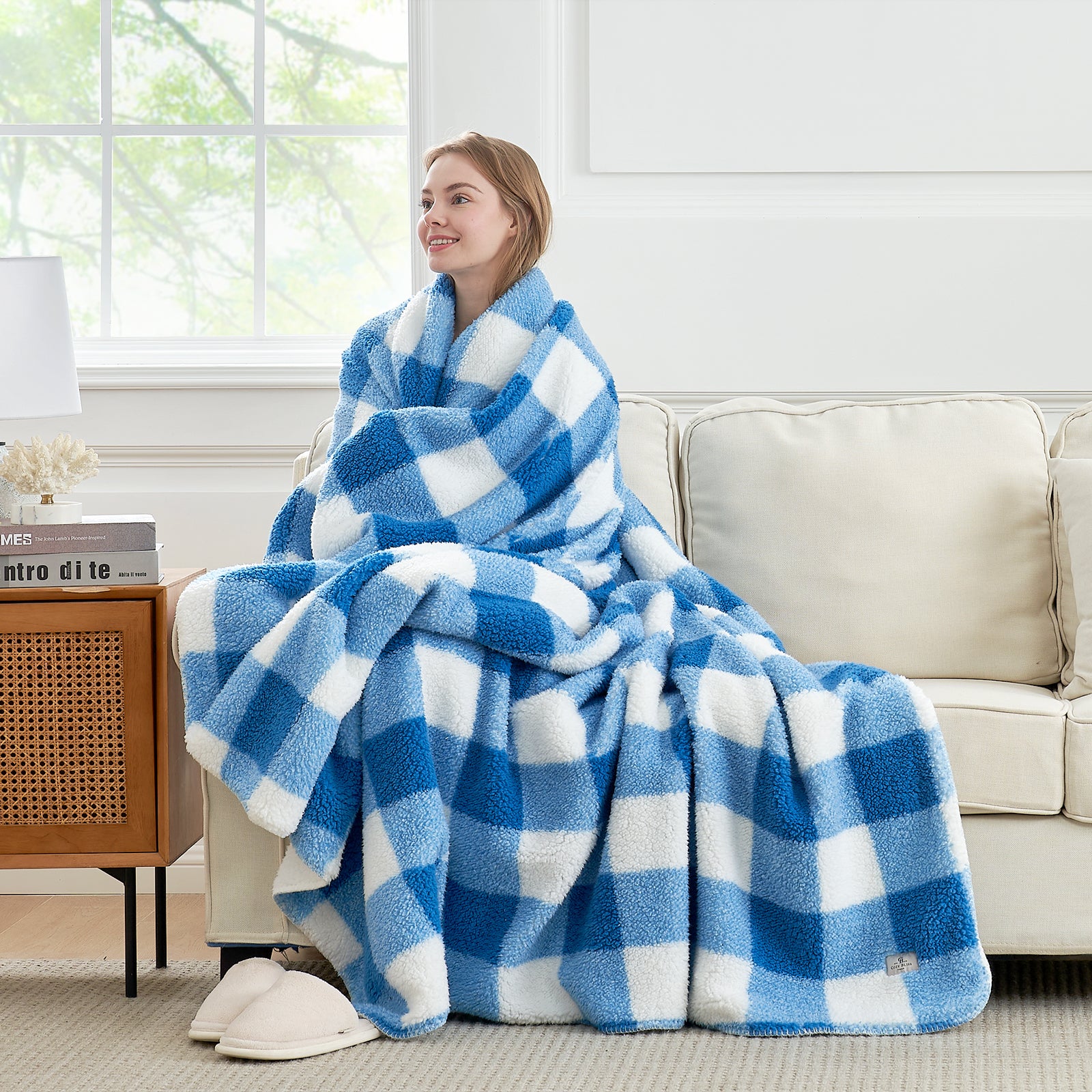  #color_Buffalo Plaid-light Blue