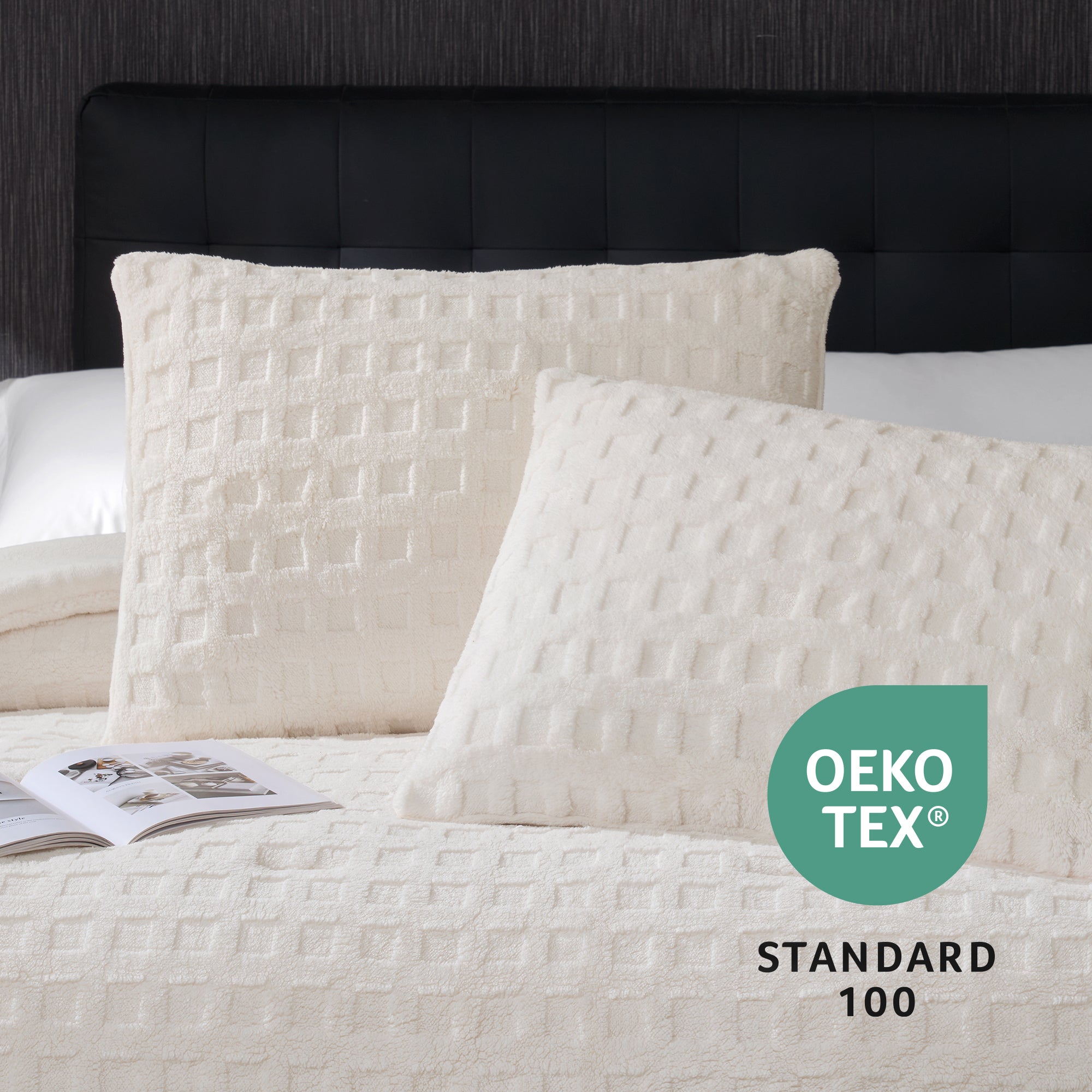 Winter Jacquard Cuddle Soft Waffle Comforter Set