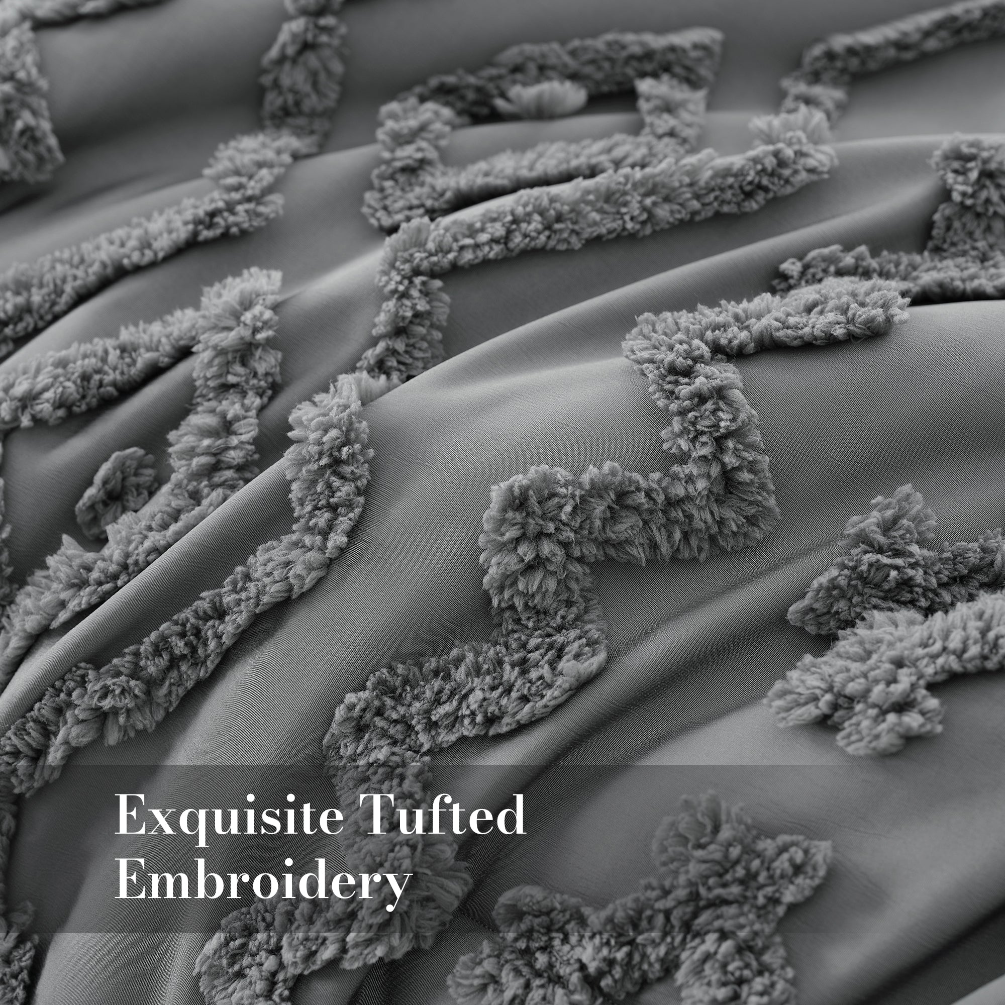 All-Season Faux Tufted Cable Comforter Set