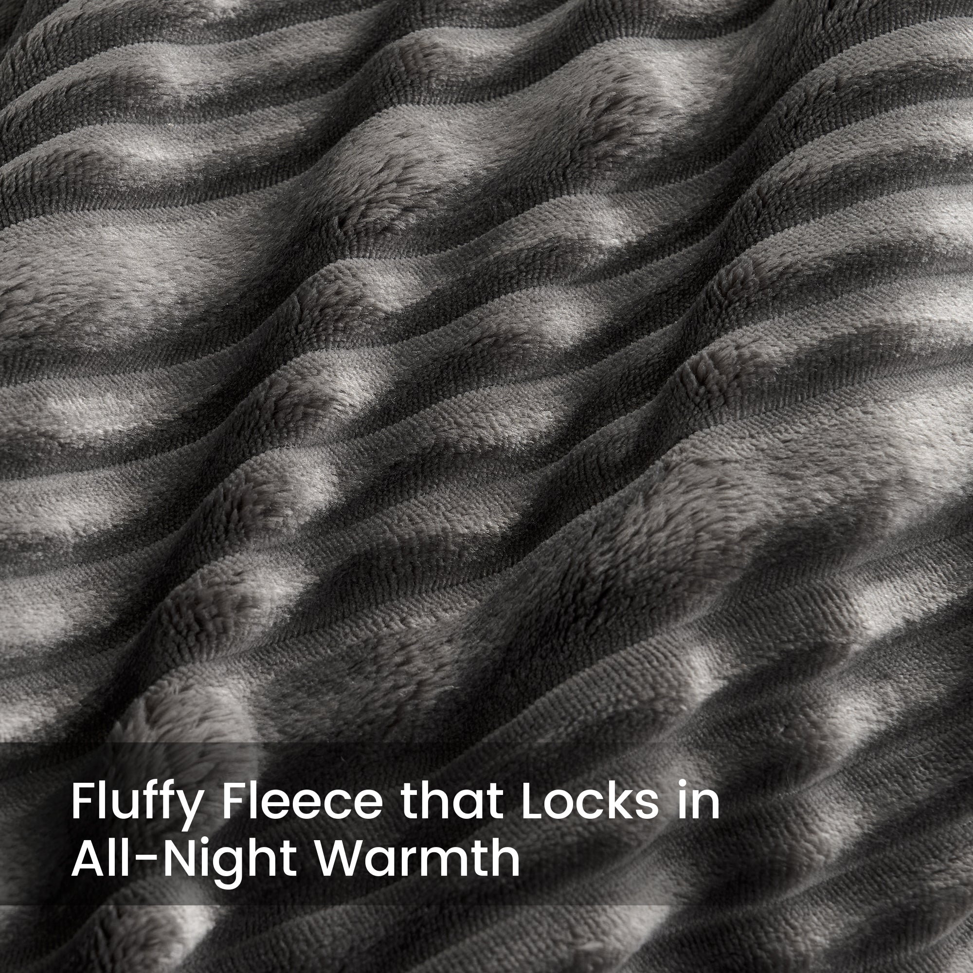 Winter Striped Flannel Fleece Comforter Set