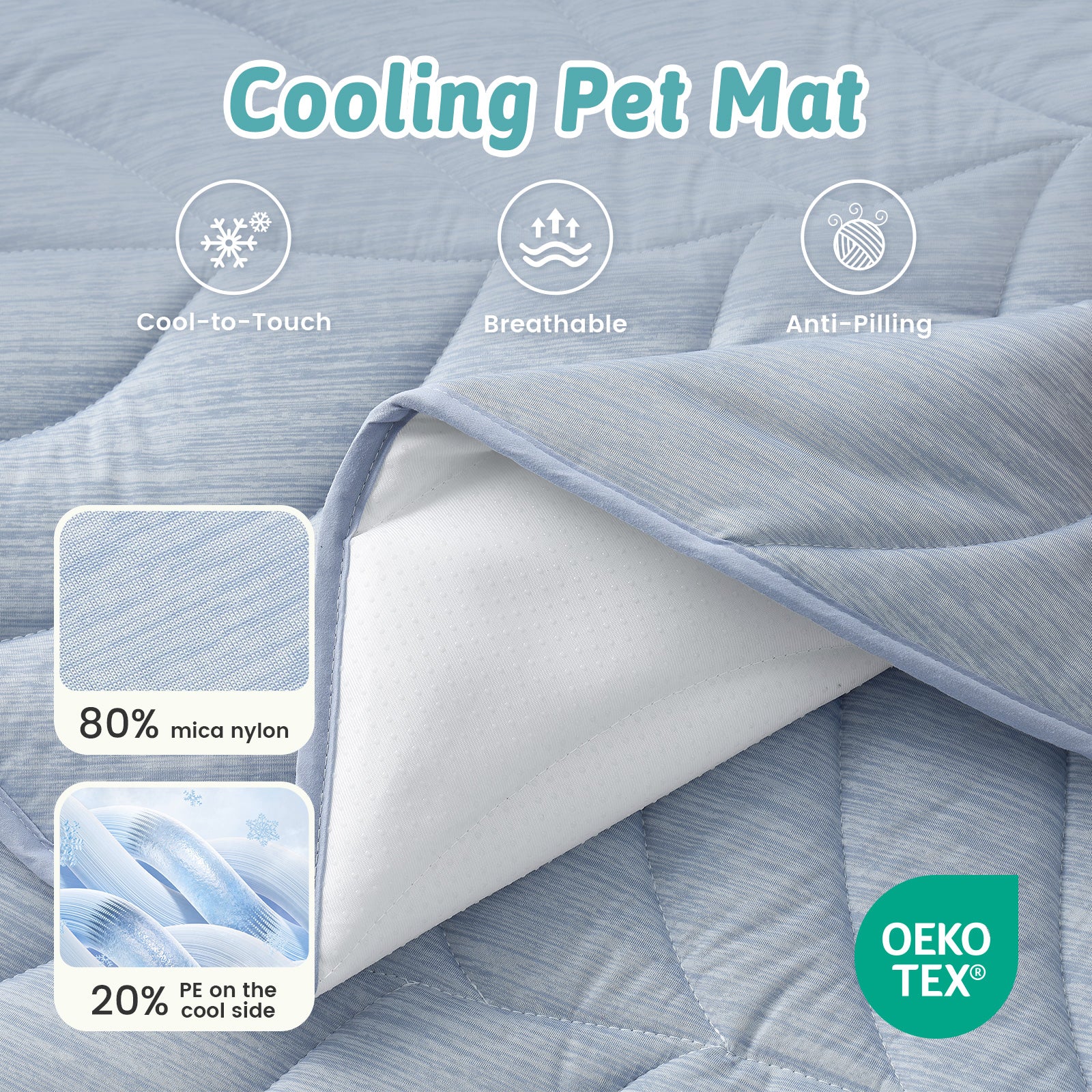 Cooling Pet Mat Waterproof Washable Dog Cat Pad | Cozy Bliss