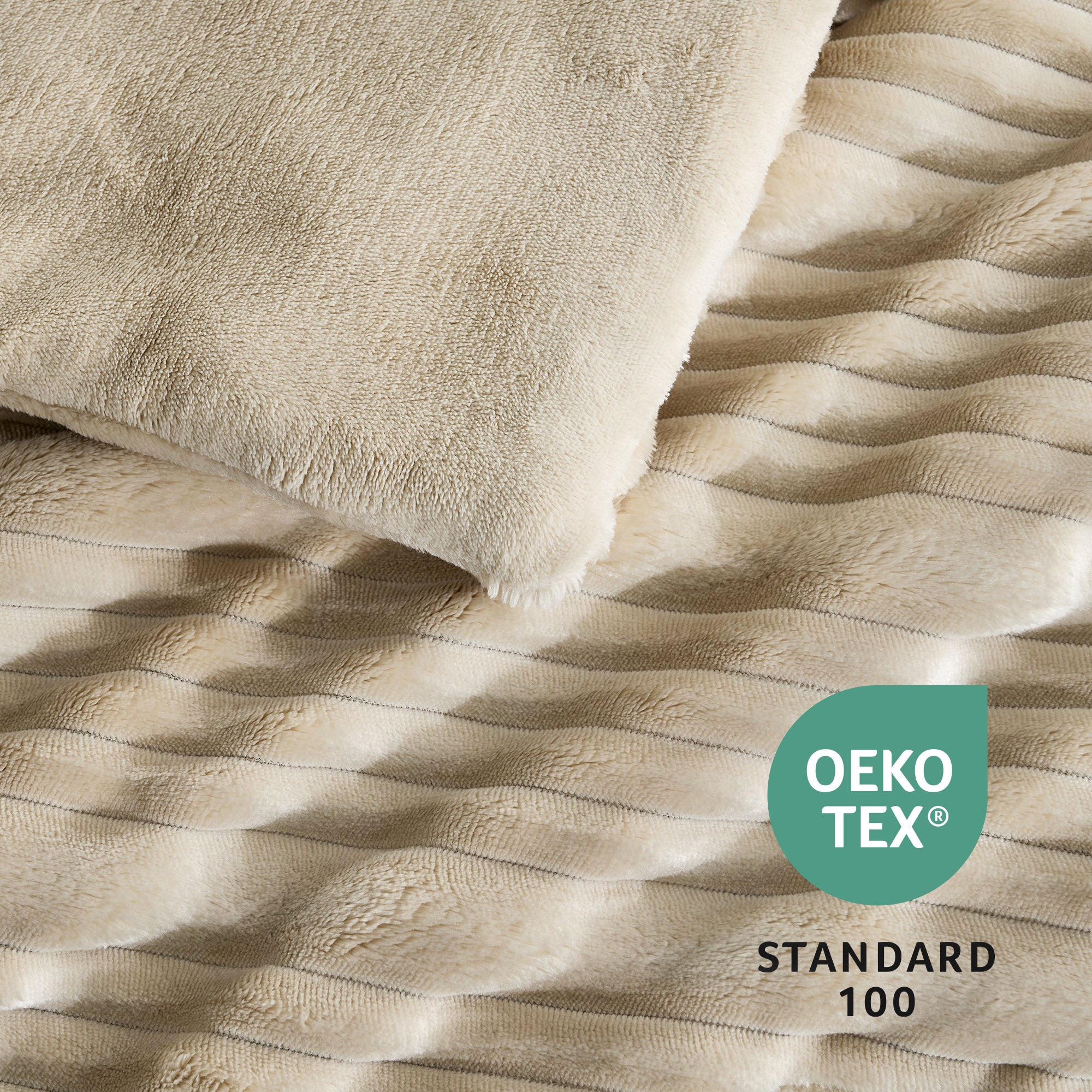 Winter Striped Flannel Fleece Comforter Set