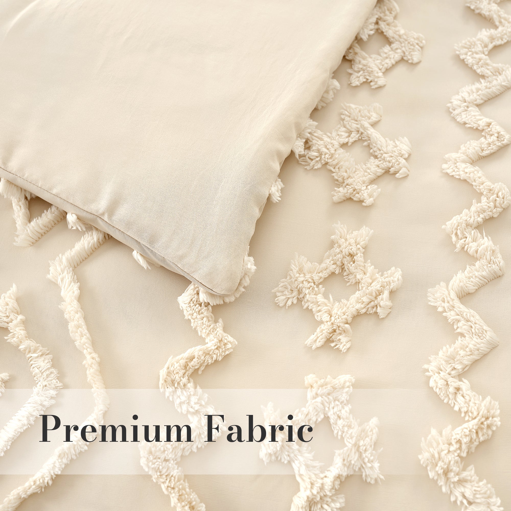 All-Season Faux Tufted Cable Comforter Set
