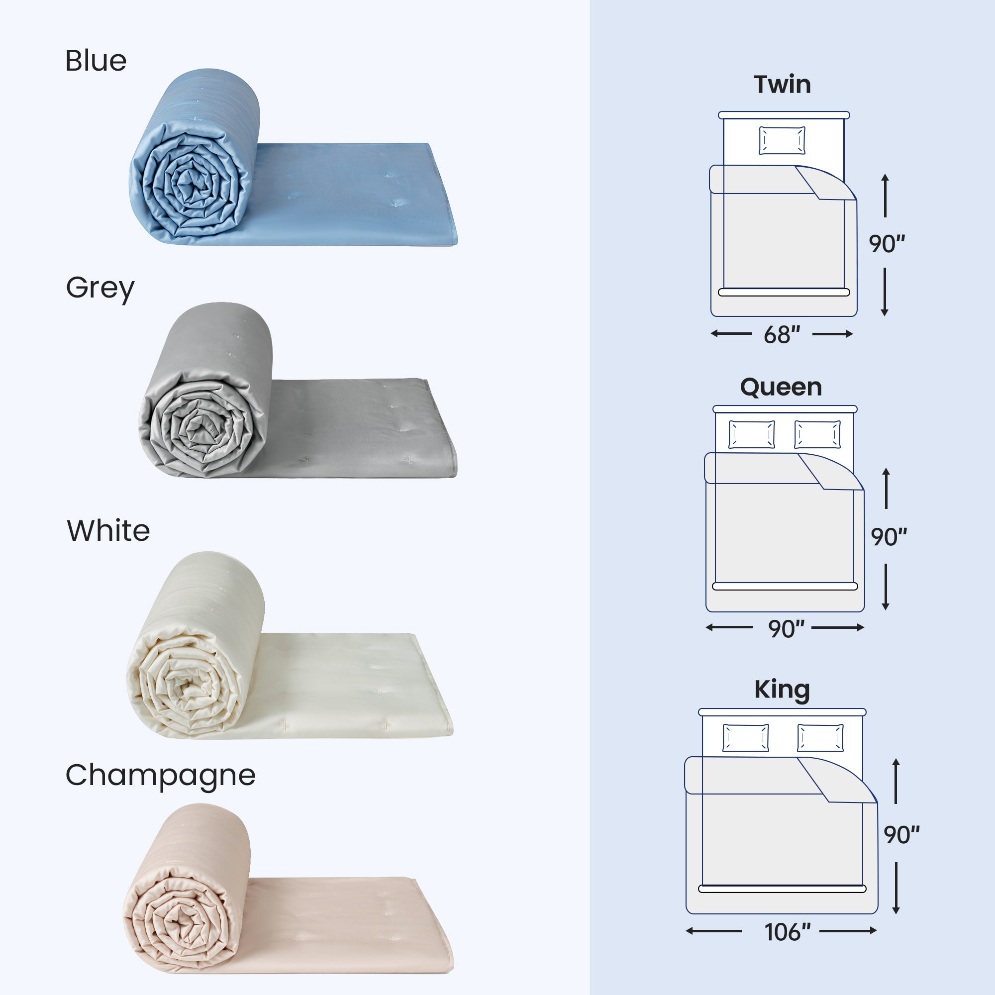 Luxurious Tencel™ Lyocell Cooling Comforter