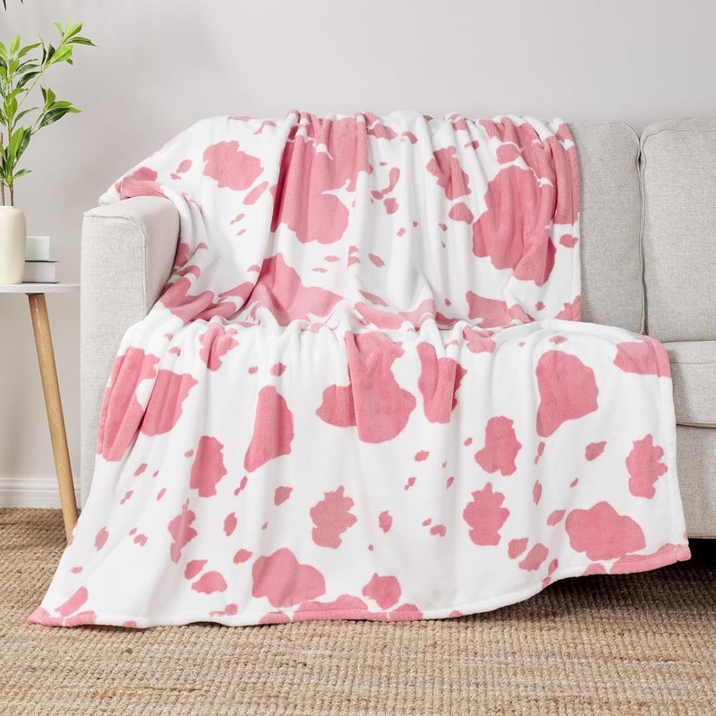 Cow Print Throw Blanket