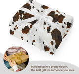 Cow Print Throw Blanket