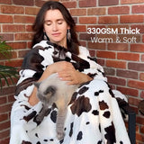 Cow Print Throw Blanket