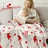 Love Heart Blanket Gnome Blanket