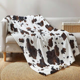 Cow Print Throw Blanket