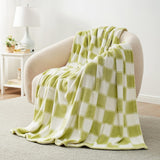 Checkered Throw Blanket Ultra Soft Warm MilkyPlush™ Fleece Blanket